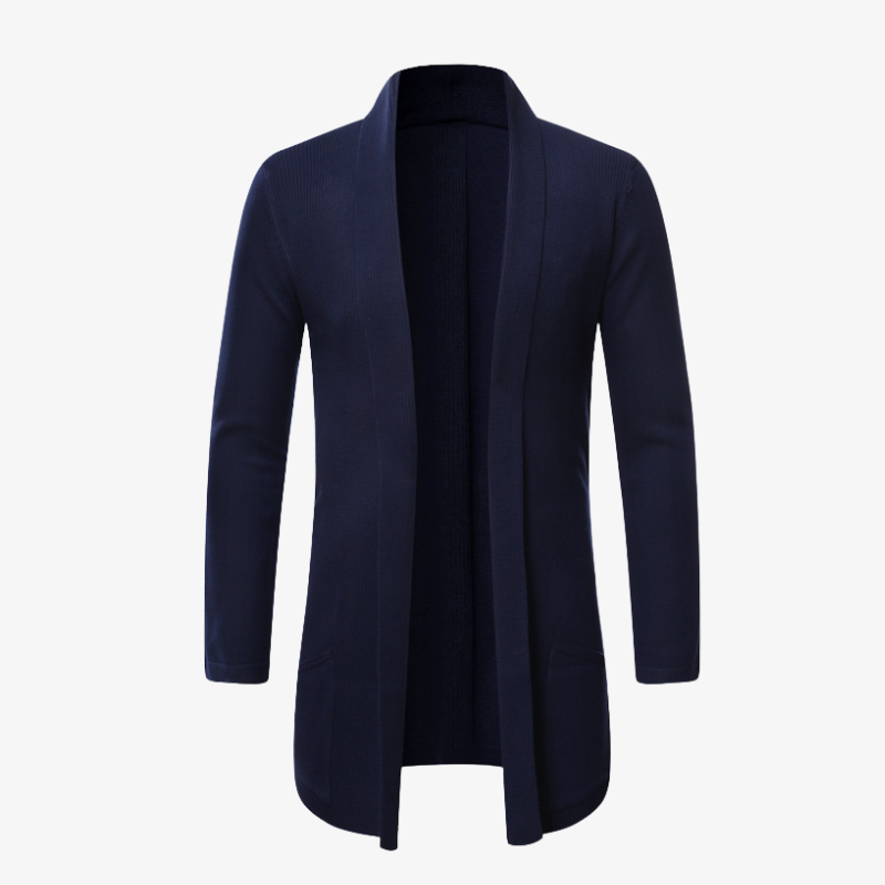 Elegante Herren Strickjacke mit offener Front