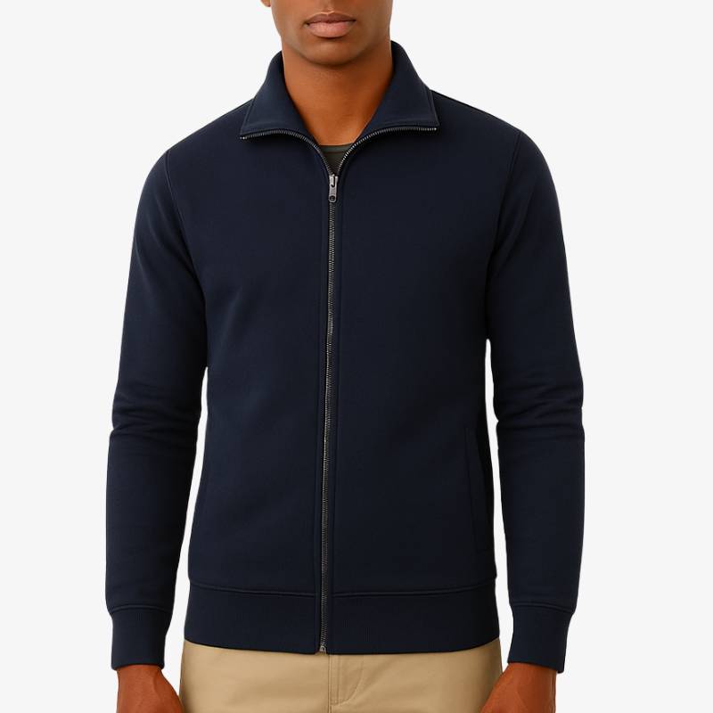 Warme Herren Fleecejacke mit Reißverschluss