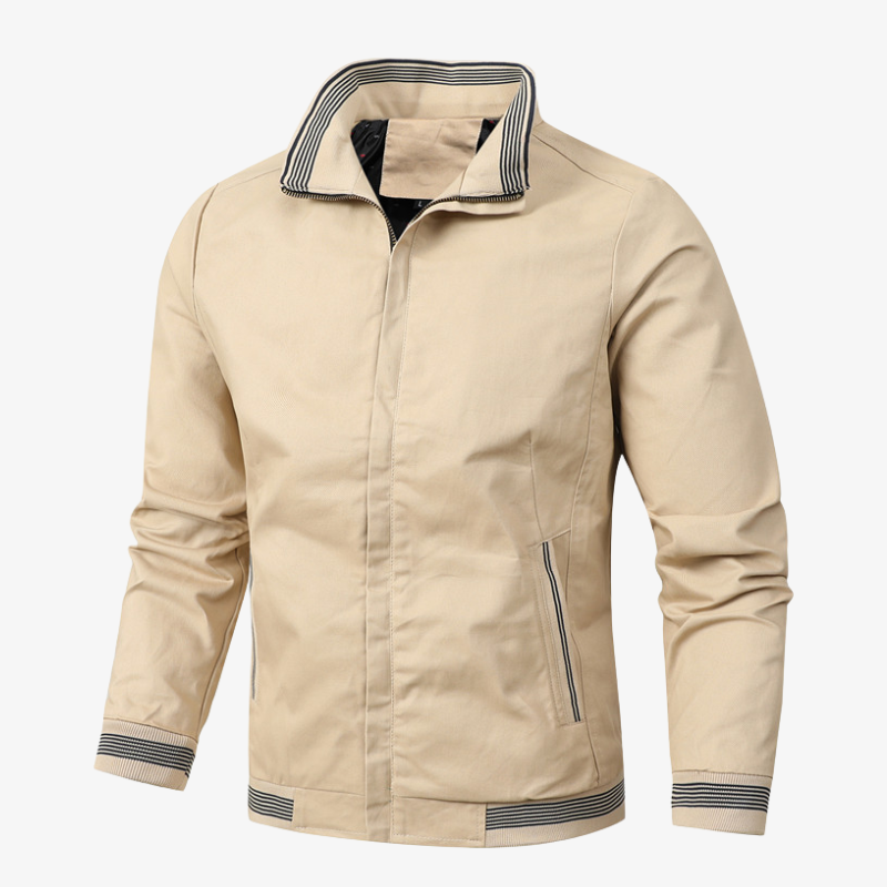 Herren Jacke mit Stehkragen & Fleece-Futter