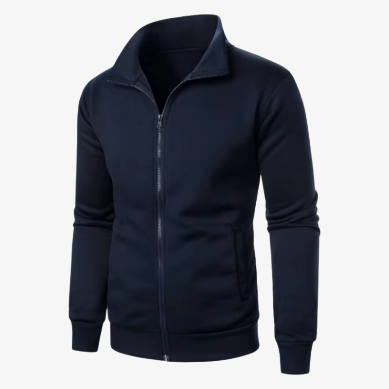 Warme Herren Fleecejacke mit Reißverschluss
