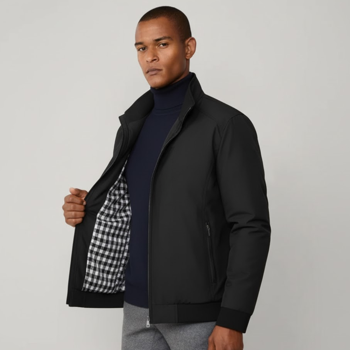 Wasserdichte Herren Allwetterjacke im Blouson-Stil