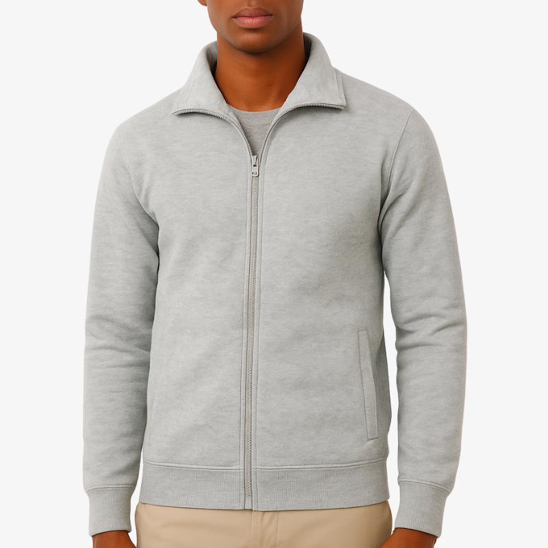 Warme Herren Fleecejacke mit Reißverschluss
