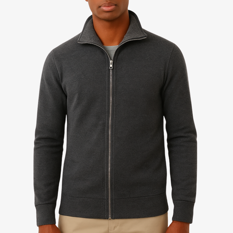Warme Herren Fleecejacke mit Reißverschluss