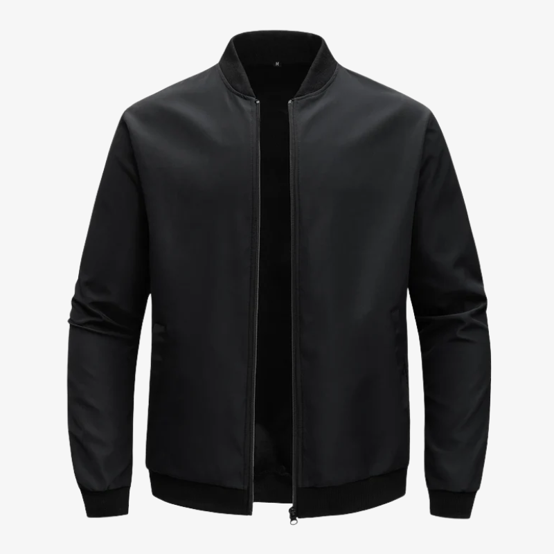 Leichte Herren Bomberjacke im Clean-Look