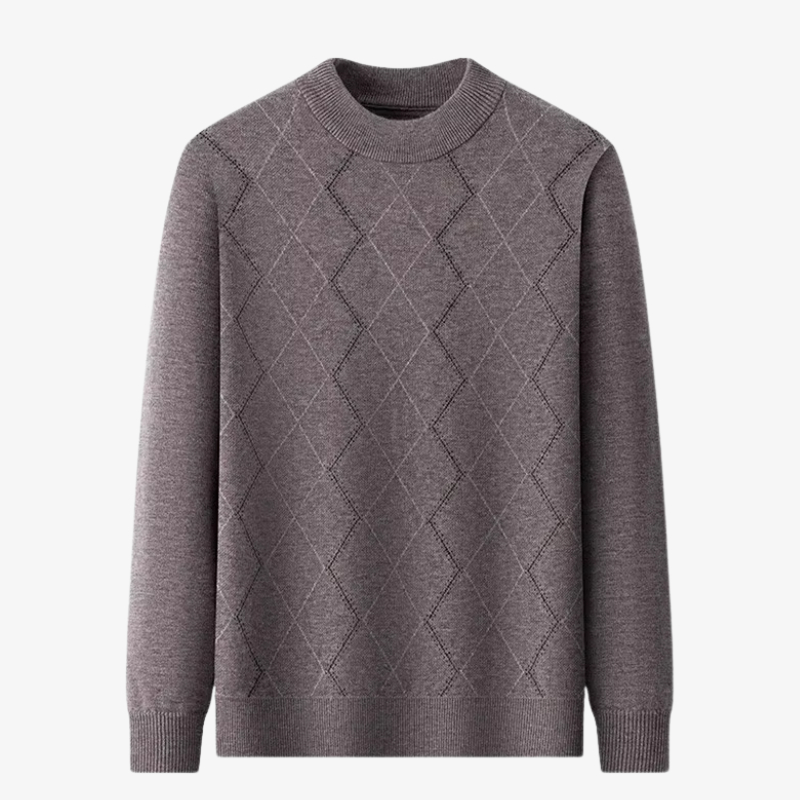 Herren Strickpullover mit Rundhals & Struktur