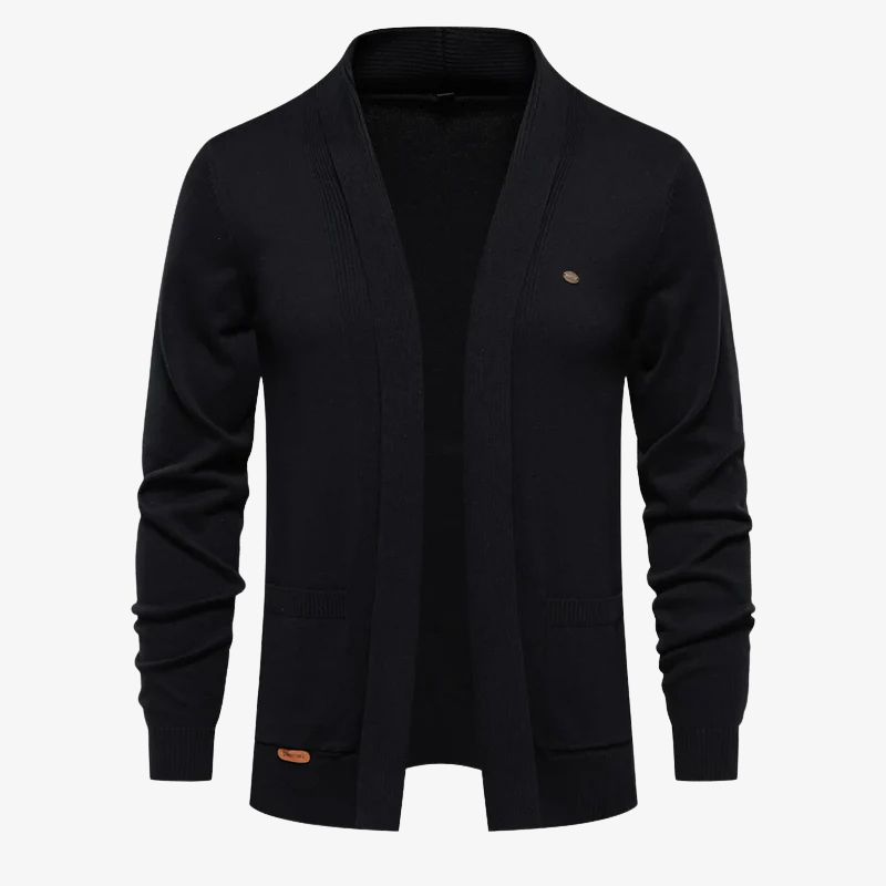 Elegante Herren Strickjacke mit offener Front