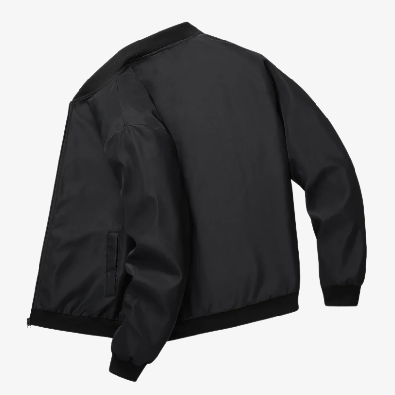 Leichte Herren Bomberjacke im Clean-Look