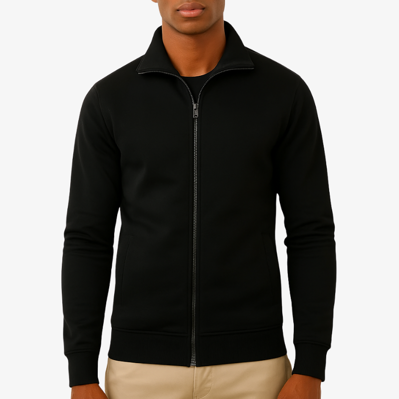 Warme Herren Fleecejacke mit Reißverschluss
