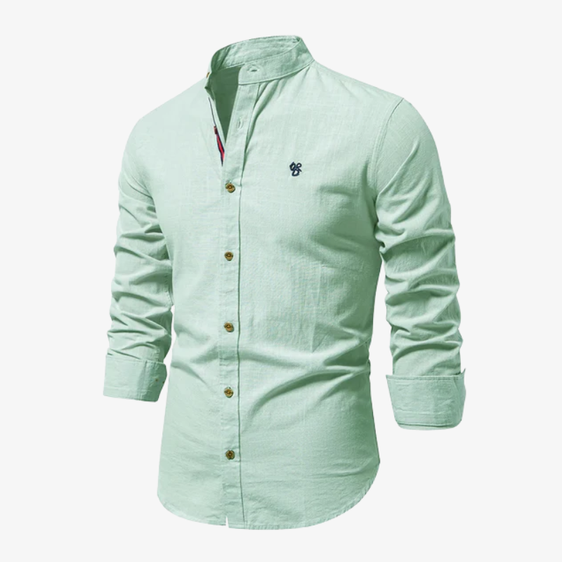 Elegantes herren hemd mit stehkragen
