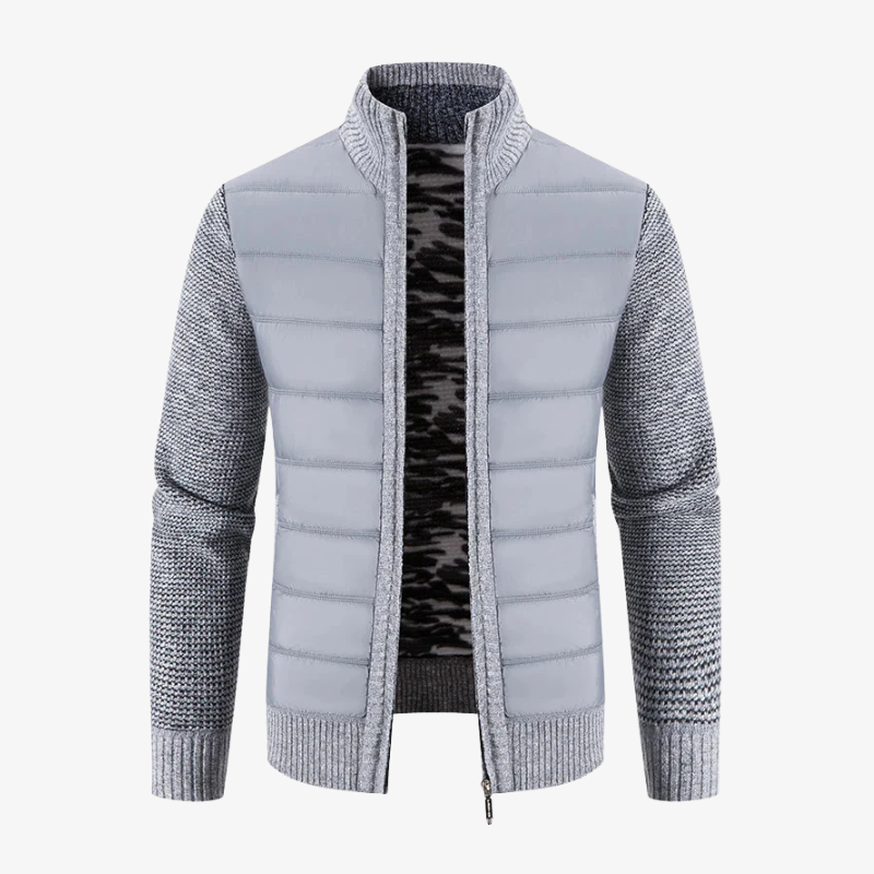 Harbour: Winter-Strickjacke mit Fleece-Futter & Merinowolle