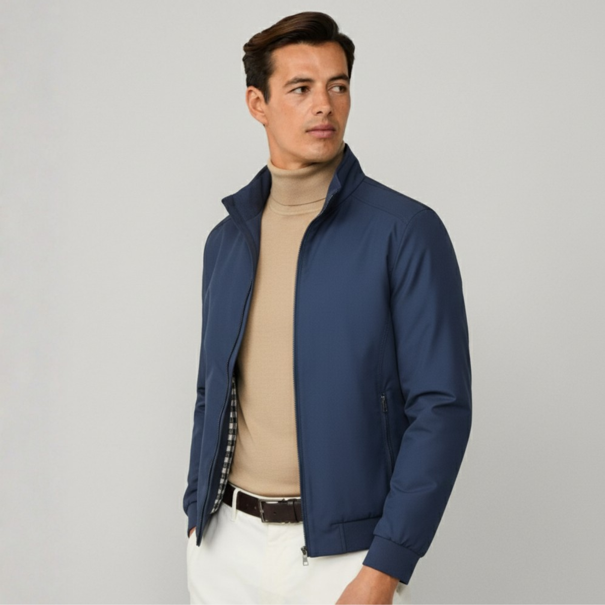 Wasserdichte Herren Allwetterjacke im Blouson-Stil