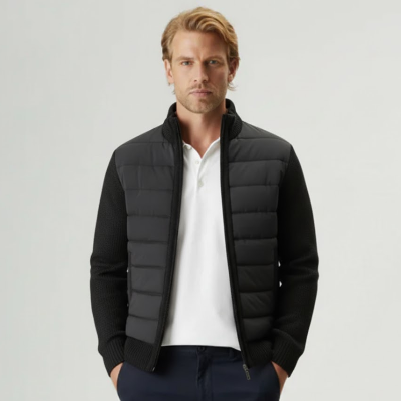 Harbour: Winter-Strickjacke mit Fleece-Futter & Merinowolle