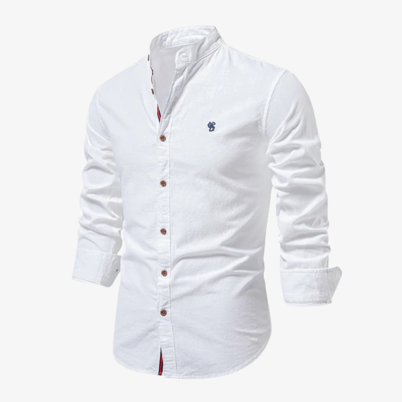 Elegantes herren hemd mit stehkragen