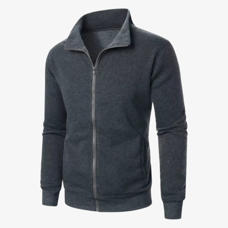 Warme Herren Fleecejacke mit Reißverschluss