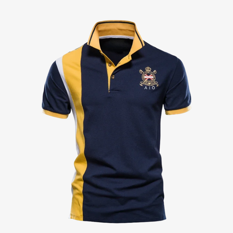 Sportliches Herren Poloshirt im Club-Look