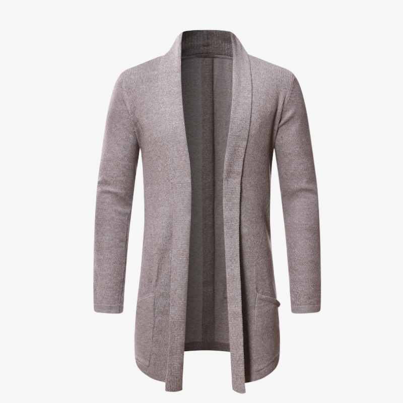 Elegante Herren Strickjacke mit offener Front
