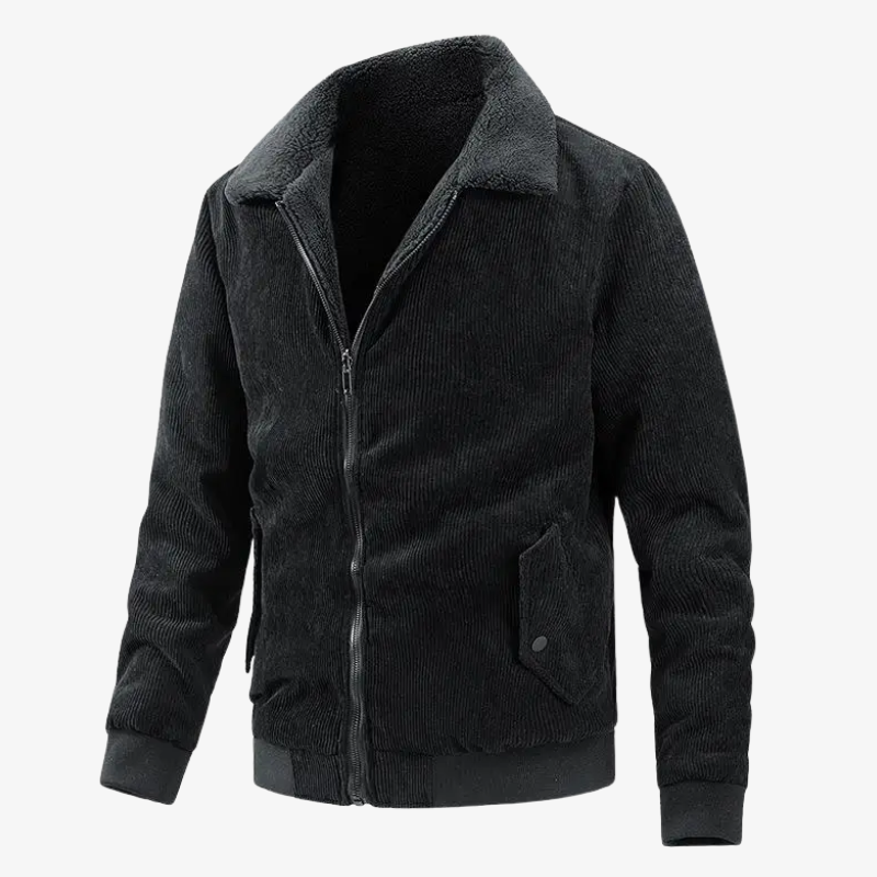 Herren Winterjacke aus Breitcord mit Teddyfutter