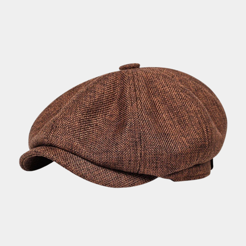 Klassische Herren Schiebermütze aus Tweed