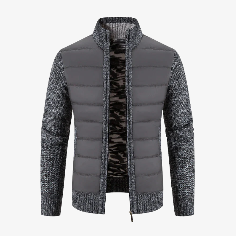 Harbour: Winter-Strickjacke mit Fleece-Futter & Merinowolle