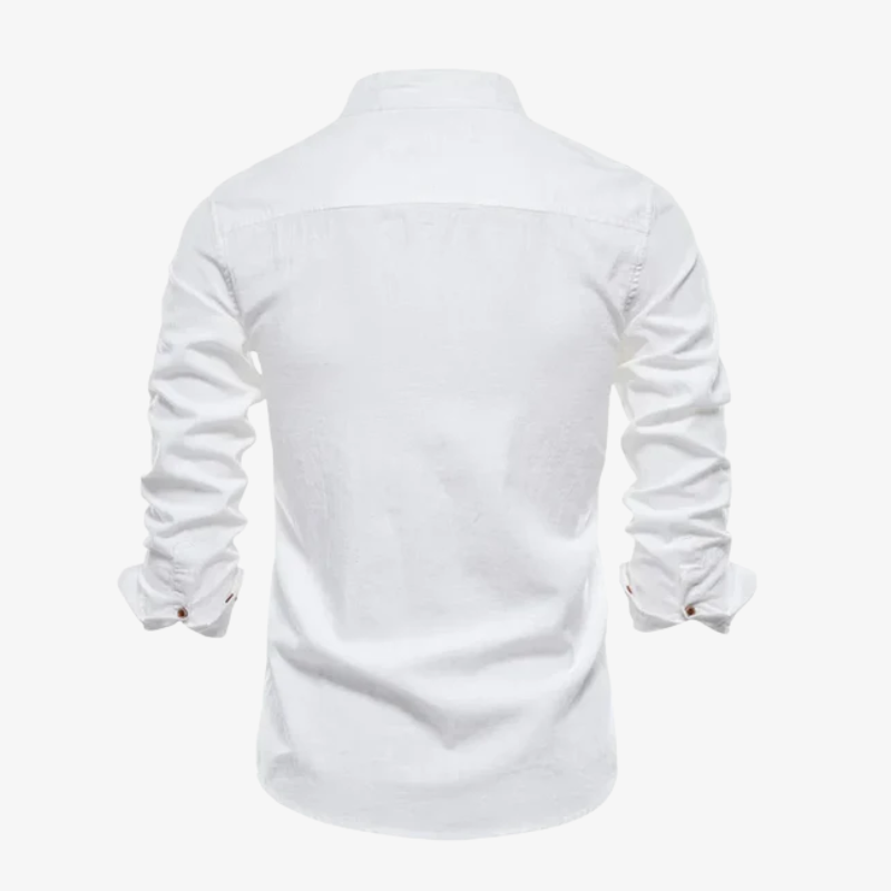 Elegantes herren hemd mit stehkragen
