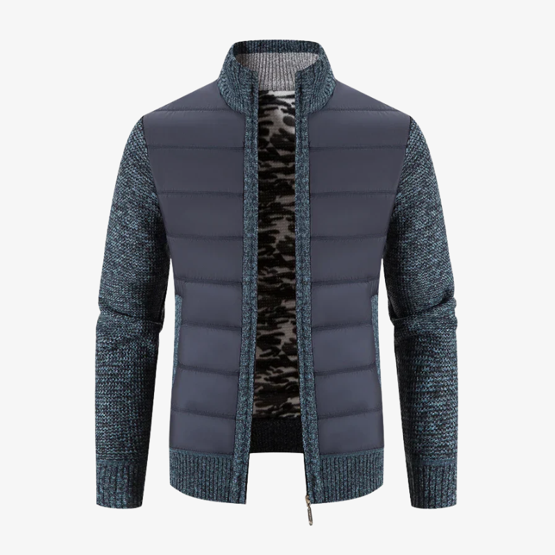 Harbour: Winter-Strickjacke mit Fleece-Futter & Merinowolle