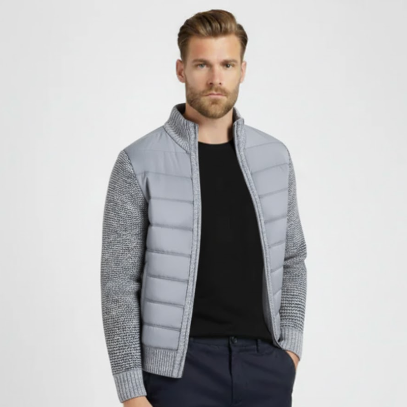 Harbour: Winter-Strickjacke mit Fleece-Futter & Merinowolle