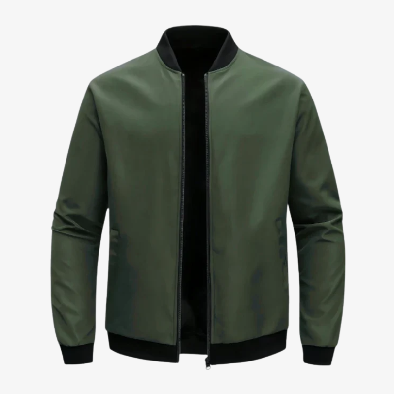 Leichte Herren Bomberjacke im Clean-Look