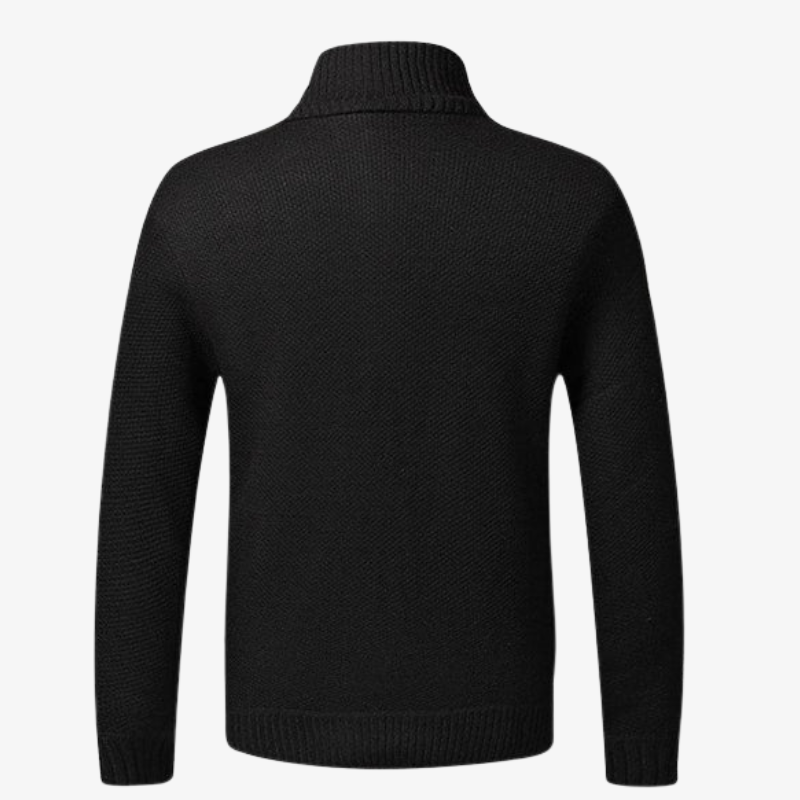 Strickjacke mit Reißverschluss & Stehkragen