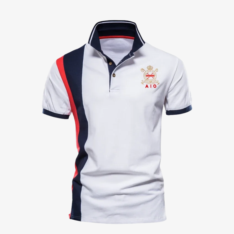 Sportliches Herren Poloshirt im Club-Look