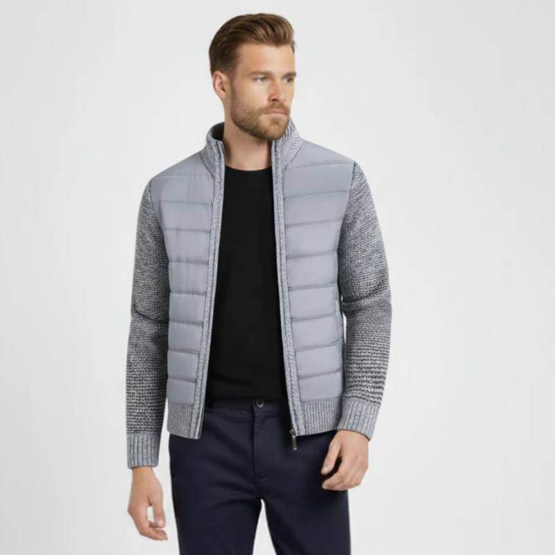 Harbour: Winter-Strickjacke mit Fleece-Futter & Merinowolle