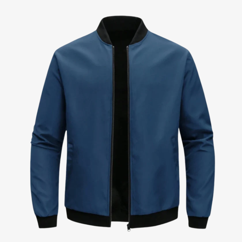 Leichte Herren Bomberjacke im Clean-Look