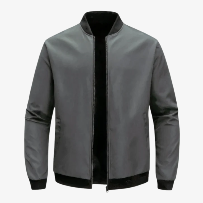 Leichte Herren Bomberjacke im Clean-Look