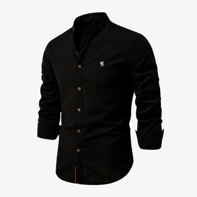 Elegantes herren hemd mit stehkragen