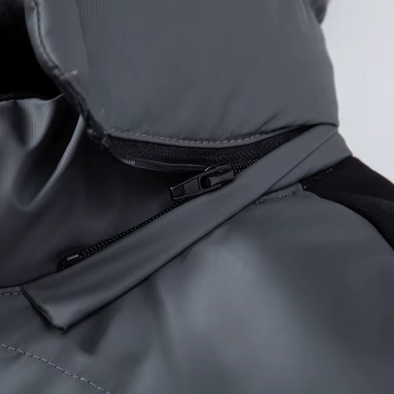 Herren Hybrid-Strickjacke mit Stepp-Front & Kapuze