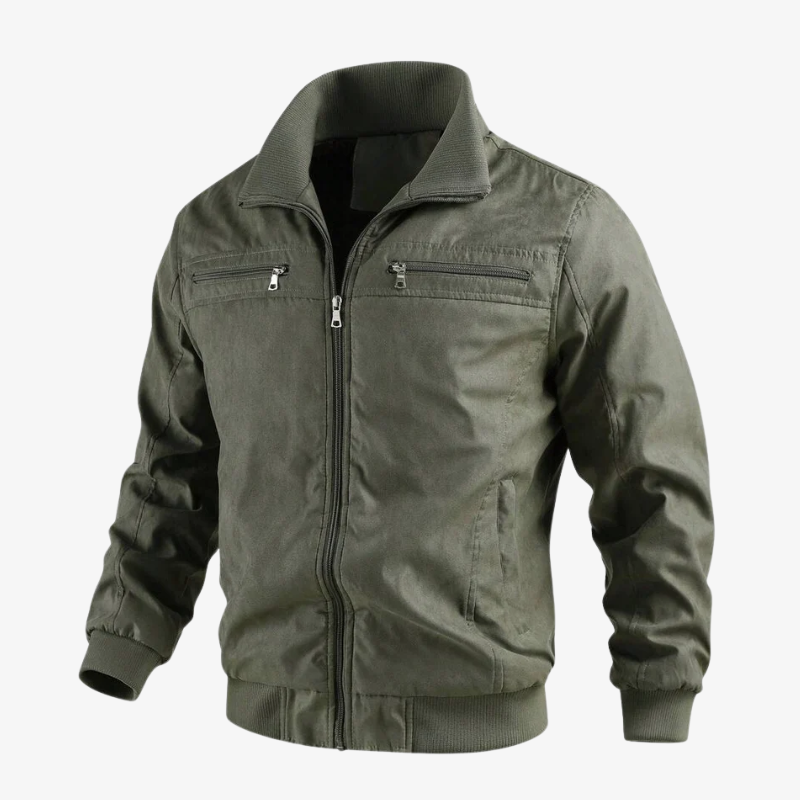 Gefütterte Herren Bomberjacke mit Stepp-Fleece