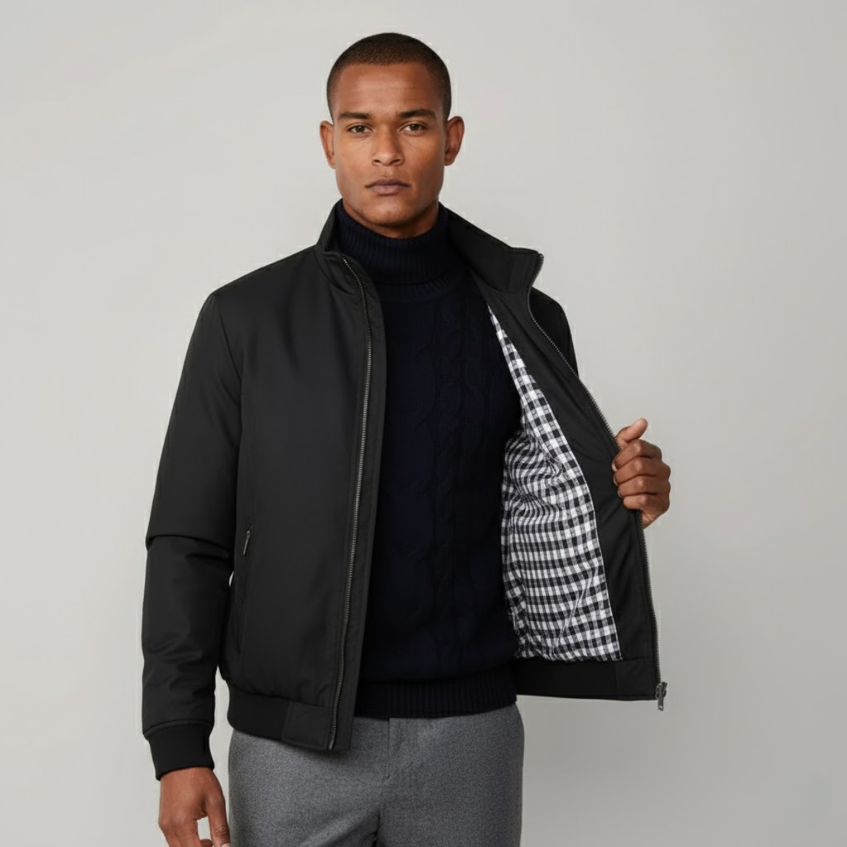 Wasserdichte Herren Allwetterjacke im Blouson-Stil